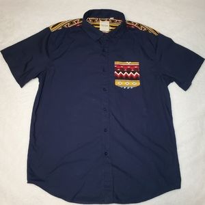 Tribal button-down